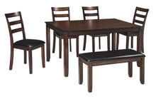 Load image into Gallery viewer, Coviar Dining Room Table and Chairs with Bench Set of 6
