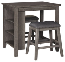 Load image into Gallery viewer, Caitbrook Counter Height Dining Room Table and Bar Stools Set of 3
