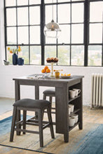 Load image into Gallery viewer, Caitbrook Counter Height Dining Room Table and Bar Stools Set of 3
