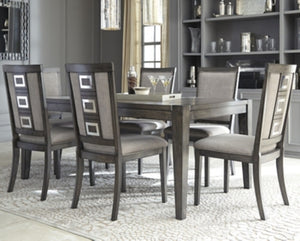 Chadoni Signature Design Dining Table 7-Piece Dining Room Package