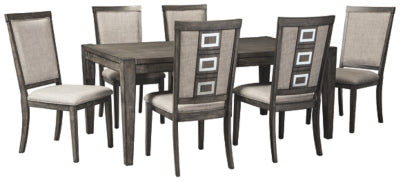 Chadoni Signature Design Dining Table 7-Piece Dining Room Package