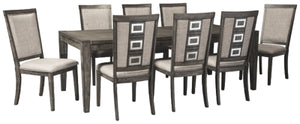 Chadoni Signature Design Dining Table 9-Piece Dining Room Package