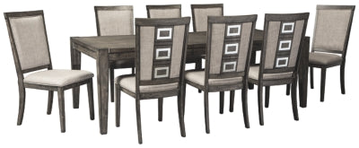 Chadoni Signature Design Dining Table 9-Piece Dining Room Package