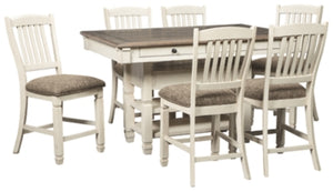 Bolanburg Signature Design Dining Table 7-Piece Counter Height Dining Room Package
