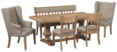 Ollesburg Millennium Dining Table 6-Piece Dining Room Package