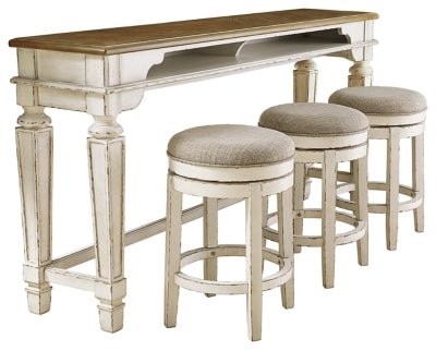 Realyn Signature Design Counter Height Table 4-Piece Counter Height Dining Room