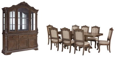 Charmond Signature Design Dining Table 10-Piece Dining Room Package