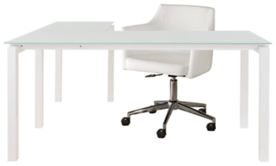 Baraga Signature Design Desk 2-Piece Home Office Package