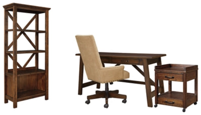 Baldridge Signature Design Desk 4-Piece Home Office Package