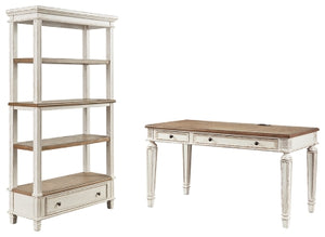 Realyn Signature Design Desk 2-Piece Home Office Package