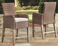 Load image into Gallery viewer, Beachcroft Bar Stool with Cushion Set of 2
