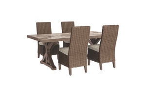 Beachcroft Signature Design Dining Table 5-Piece Outdoor Dining Set