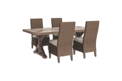 Beachcroft Signature Design Dining Table 5-Piece Outdoor Dining Set