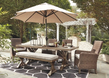 Load image into Gallery viewer, Beachcroft Dining Table with Umbrella Option
