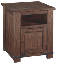 Load image into Gallery viewer, Budmore End Table with USB Ports  Outlets
