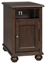 Load image into Gallery viewer, Barilanni Chairside End Table with USB Ports  Outlets
