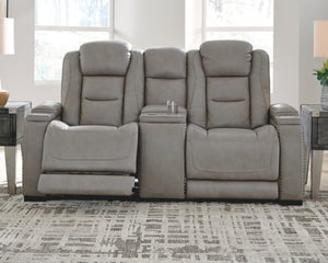 The Man-Den Power Reclining Loveseat with Console